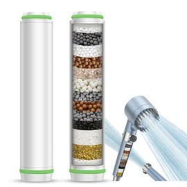 Pack of 2 Filter for Shower Head, Only for Asin: B0CX94PPVQ, Digiroot 15 Layers Shower Filter for Limescale Water, Shower Filter Removal of Chlorine, Heavy Metals and Harmful Substances