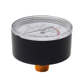 Aicosineg Air Tools Hydraulic Tools 0-12kg/cm2 0-180psi Pressure Gauge Silver Tone Water Oil Gas Pneumatic Hydraulic Pressure Measurement Tool Gal Mount Gauge Oil Air Pressure Test Survey Tool Plastic