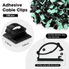 Eboot 100 Pieces Adhesive Cable Wire Clips Strong Cord Clips