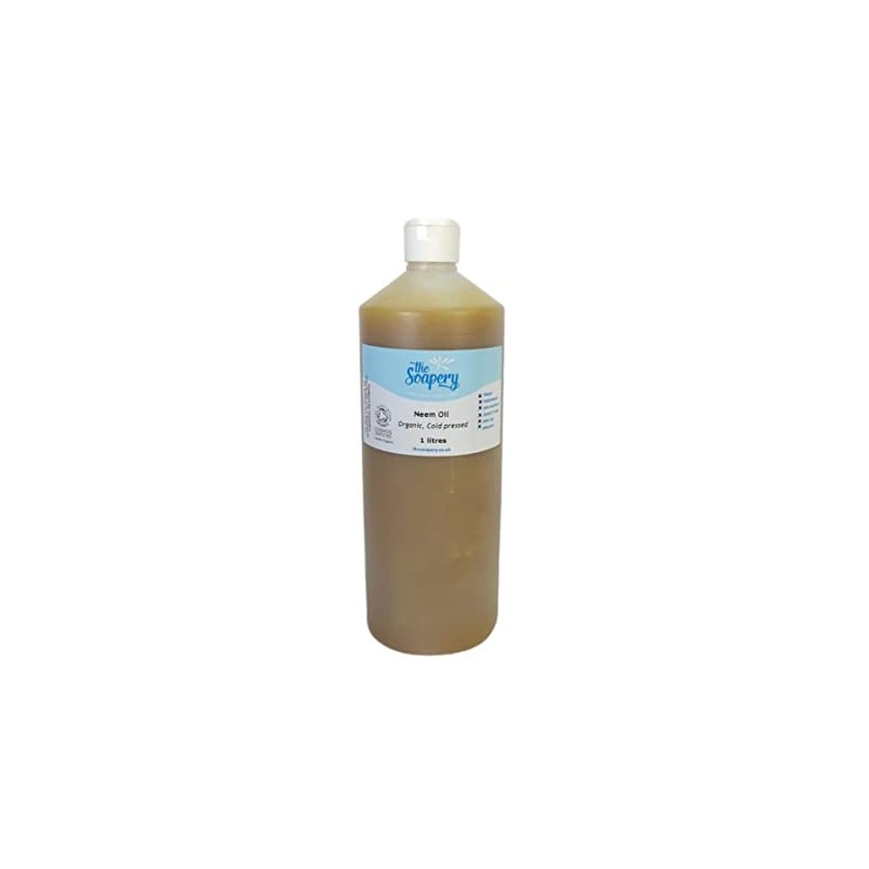 Neem Oil Organic 1 litre - Cold Pressed, Raw, Pure,