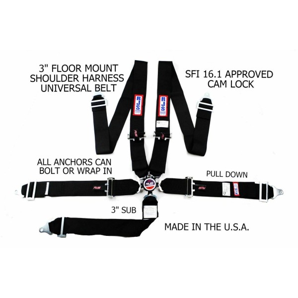 RJS SFI 16.1 5 PT CAM LOCK UNIVERSAL FLOOR MOUNT