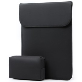 HYZUO Bolsa con Funda para Portátil de 13.3-14 Pulgadas para MacBook Pro 14 M3/M2/M1 Pro/MAX A2992 A2918 A2779 A2442 2024-2021, MacBook Air 13 2017-2012, 13.8/13.5 Surface Laptop 7-1, Negro