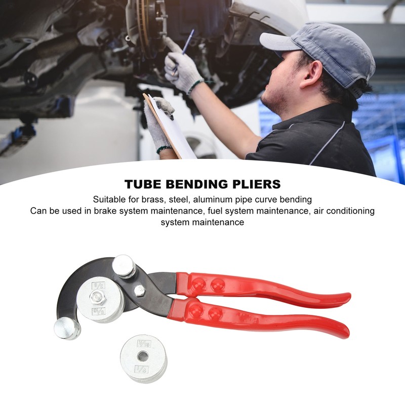 Tube Bending Pliers Manual Brake Lines Bender for 5/16in 3/8in