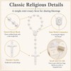 XIPENGKEJI 24 Pcs Mini Rosary Favors, Baptism Rosaries with Angel