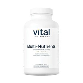 Vital Nutrients Multi-Nutrients (No Iron or Iodine) - Comprehensive Vegetarian Daily Multivitamin and Mineral Formula with Potent Antioxidants* - Glut