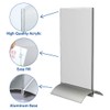 OPUS 2-Sign Holder with Aluminium Base, 1/3 A4, Crystal Clear