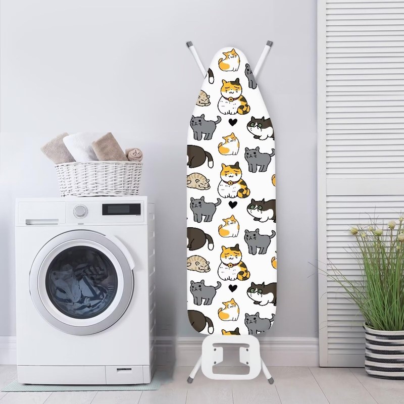 Oamsistay Cute Cat Ironing Board Cover Pretective Covers 15 x
