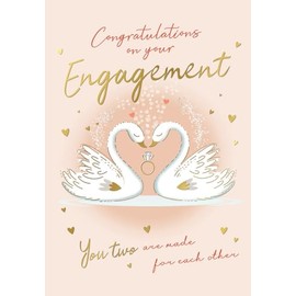 Piccadilly Greetings Engagement Card, Congratulations on Your Engagement - 7 x 5 inches
