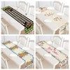 2 Pack Easter Egg Rabbit Bunny Easter Table Runners, Spring
