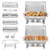 VEVOR Chafing Dish Buffet Set, 8 Qt 2 Pack, Stainless