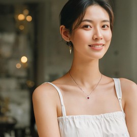 AGVANA Women's Birthstone Necklace, 12 Months, "End of Love" Concept, Silver, S925, Platinum Plated, Women's, Jewelry, Christmas, Birthday, Gift, Wrapping Supplies Included, Sterling Silver, Created