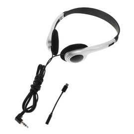 TEHAUX Sleek Vintage Ear Headphones for Students Wired Audio Headset with USB Adapter for Music Gaming Multi Platform Compatibility for Computers Phones Tablets
