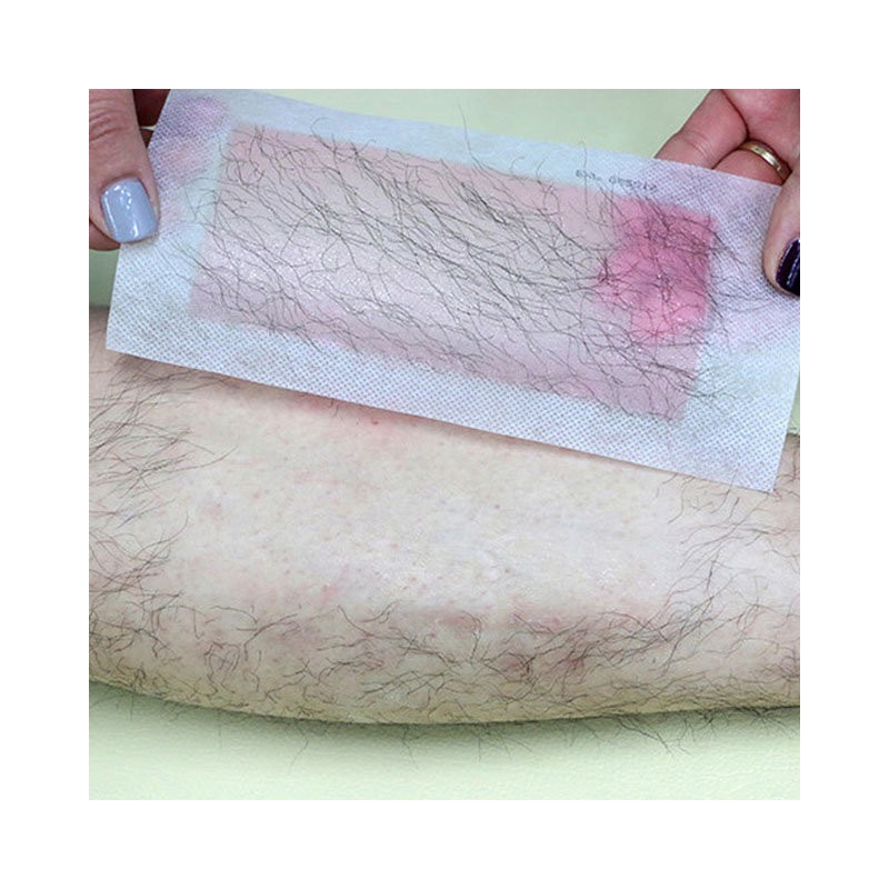 WaxKiss wax strips, 100 sheets, self-waxing hair removal patch, waxing