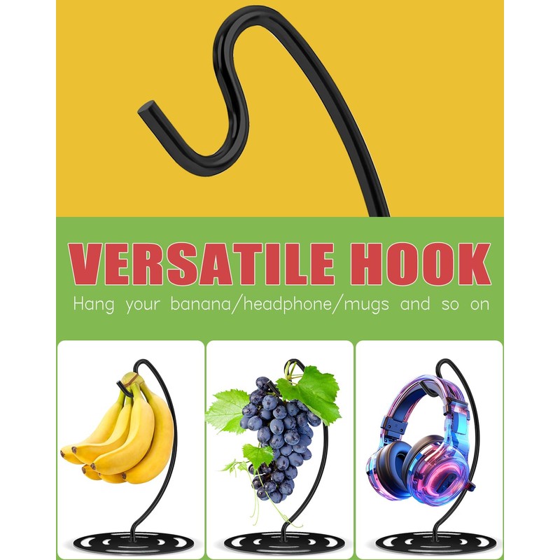 Coopenju Banana Holder Stand Stainless Steel, Modern Banana Tree Hanger