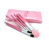 Lucky Interests Portable Makeup Brushes Set, 7Pcs Travel Synthetic Makeup