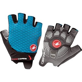 castelli Women's Red Corsa 2W Glove Cycling Gloves, Navy Blue, S