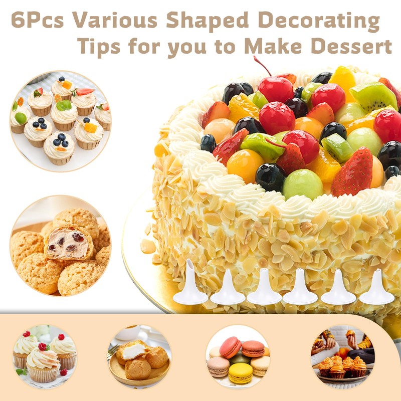 MAJCL Spritz Cookie Press Gun with 12 Discs & 6