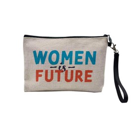 Canvas Bag - Women is Future Pride Feminism - Canvas Cosmetic Bag - Toiletry Bag - 23.5 x 15 cm, Women Future, 23.5 x 15 cm, Cosmetic Bag, Women Future, Cosmetic bag