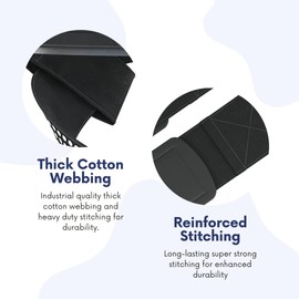 Beyond Shakers Lifting Straps for Weightlifting Deadlifts Bodybuilding Heavy Wrist Support with Gel Grips Neoprene Cotton in Black