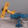 Vintage Metal Plane Crafts Retro Aircraft Model Biplane Aircraft Ornaments