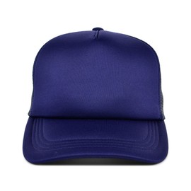 Lids Blank Basic Foam Trucker Gorra ajustable a presión, Azul/Azul, Talla única