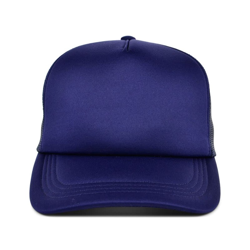 Lids Blank Basic Foam Trucker Gorra ajustable a presión, Azul/Azul,