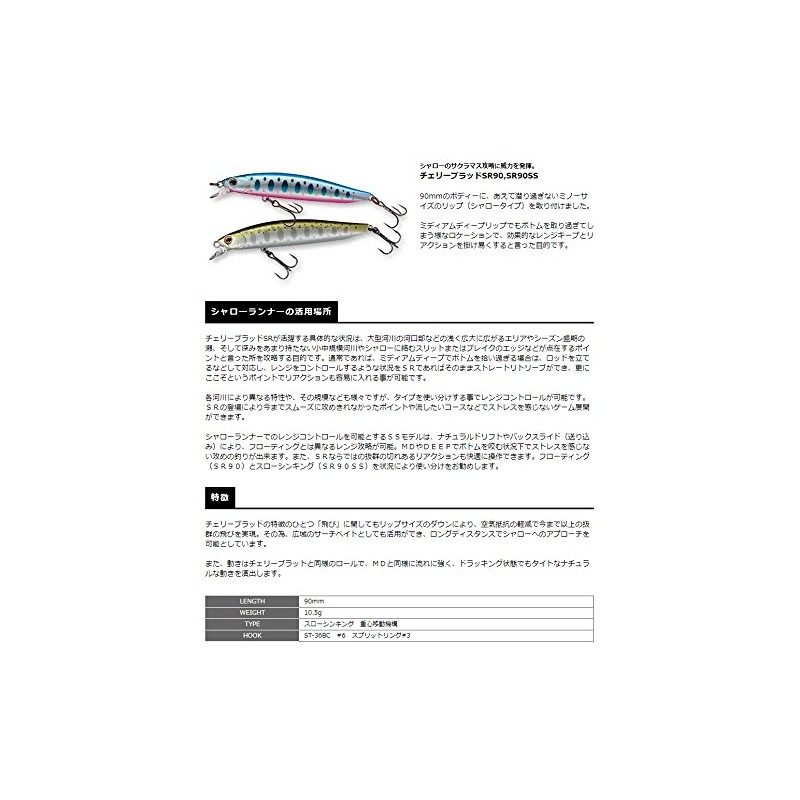 SMITH LTD Minnow Cherry Blood SR90SS 90mm 10.5g Green Gold