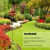 Sun Windmill Iron Weather Resistant Decorative Flower Wind Spinner with