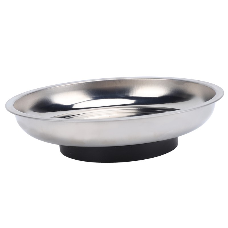 150mm Round Magnetic Parts Tray Stainless Steel 1000 to 1200