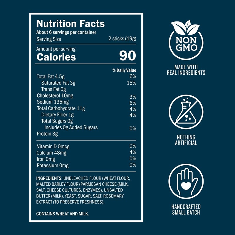 John Wm Macy's Melting Parmesan Cheese Sticks Pack of 3