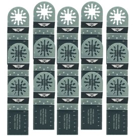 15 x TopsTools 35mm UN35B_15 Metal Cutting Blades Compatible with Bosch Fein (Non-StarLock) Makita Milwaukee Einhell Ergotools Hitachi Parkside Ryobi Worx Workzone Multitool Multi Tool Accessories