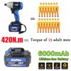 Battery Impact Wrench 1/2 Inch Compact Cordless Impact Wrench 18V