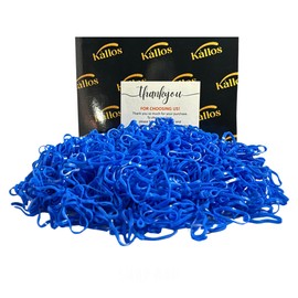 500 Pack No-Damage Hair Bands, Stylish Rubber Bands, Hair Accessories for Girls - Embrace Effortless Style with Elastic Ties by Kàllos (blue, 20mm)