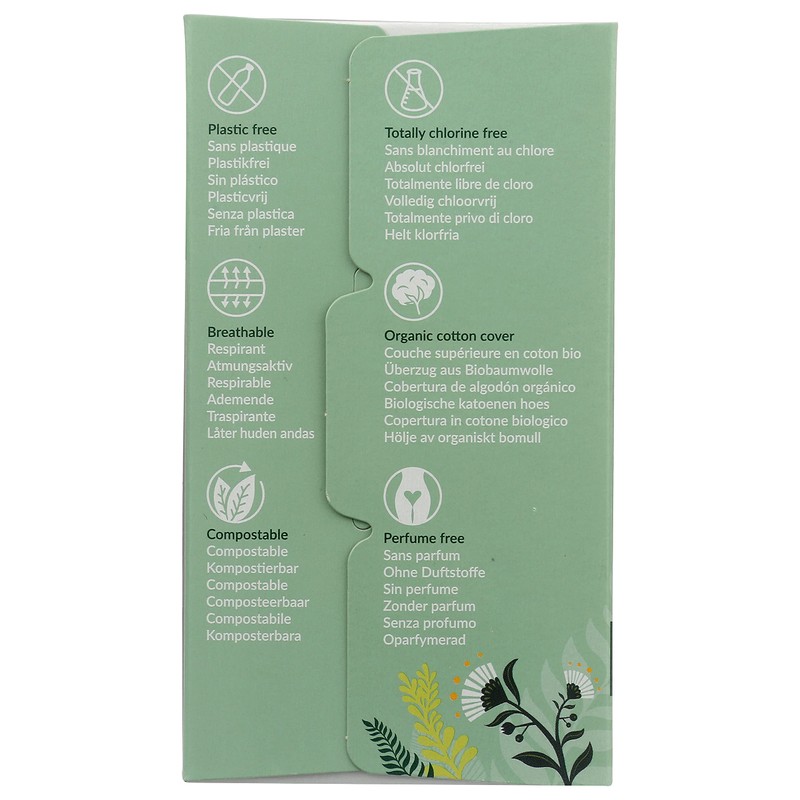 Natracare Organic Long Wrapped Panty Liners 16 pcs