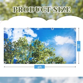 4 Pack Fluorescent Magnetic Light Shade Panel Ceiling Magnetic Light Filters for Office Classroom Home Drop Ceiling, 4 x 2 Feet (Sunny)