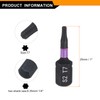 sourcing map 2pcs T7 Torx Screwdriver Bit 1/4" Hex Shank