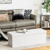 KOTEK 45 Inches Folding Storage Ottoman Bench, Storage Chest Footrest