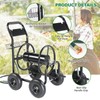 Hose Reel Cart,Garden Hose Reel Cart with 4 Wheels &