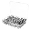 Ksrnsne Pack of 400 Seamless Nail with Double-Headed Skirting Thread