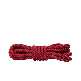 VASGO Round Shoe Laces Reflective 9 Different Lengths Thick 10 Colors (Red, 43inches/110cm)