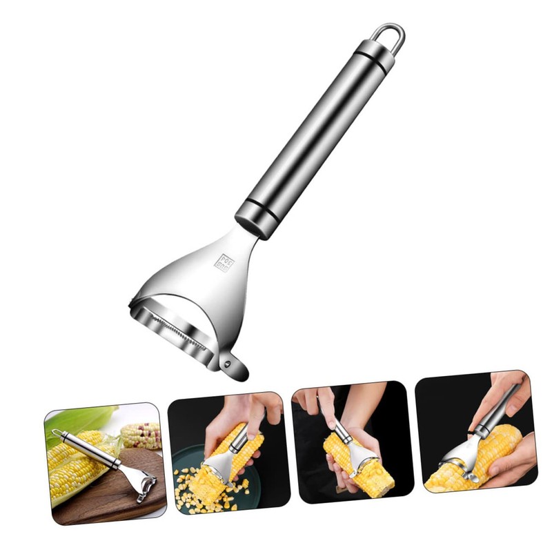 Alipis Corn Removers Sturdy Stainless Steel Peeler Tool for Corn