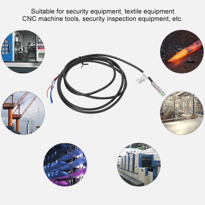 PR08-2DN Inductive Proximity Switch, DC10-30V 2mm φ8mm 3-Wire NPN NO