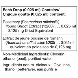 UNDA Gemmo Therapy - Rosmarinus Officinalis - Rosemary Young Shoot Extract - 125 ml Liquid
