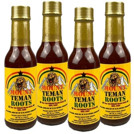 Mount Teman Roots Drink Herbal Organic Roots From Jamaica (4 Bottles of 5oz Each)