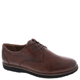 Deer Stags Men's WALKMASTER Plain Toe Oxford 1, Brown, 8.5