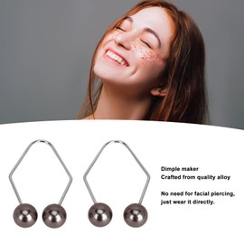 Dimple Trainer Tool, Dimple Maker Tool, Portable, No Piercing, Smile Enhancement, Dimple Maker Balls for Developing Normal Dimples on the Face