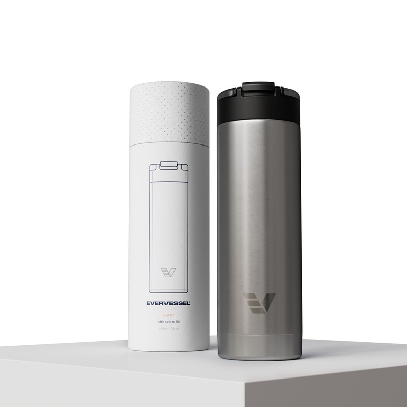 Ever Vessel Maxi Stainless Steel Water Bottle 26oz - Double
