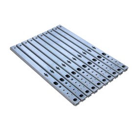 Gedotec Drawer Rail Partial Extension 17 mm Telescopic Rail Kitchen Ball Extension for Furniture Galvanised Steel Extension Rail Ball Bearing Load Capacity 12 kg Length 246 mm 5 Pairs Cabinet Slides