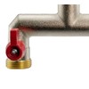 Brass Tap Two Way Splitter Manifold With Valves 3/4" BSP