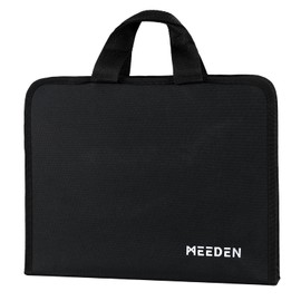 MEEDEN Art Portfolio Sketch Bag: Portable Artist Sketch Portfolio Case for 9" x 12" Sketchbook & Watercolor Pads - Zippered Art Travel Bag for Brushes, Pens, Pencils & Art Supplies